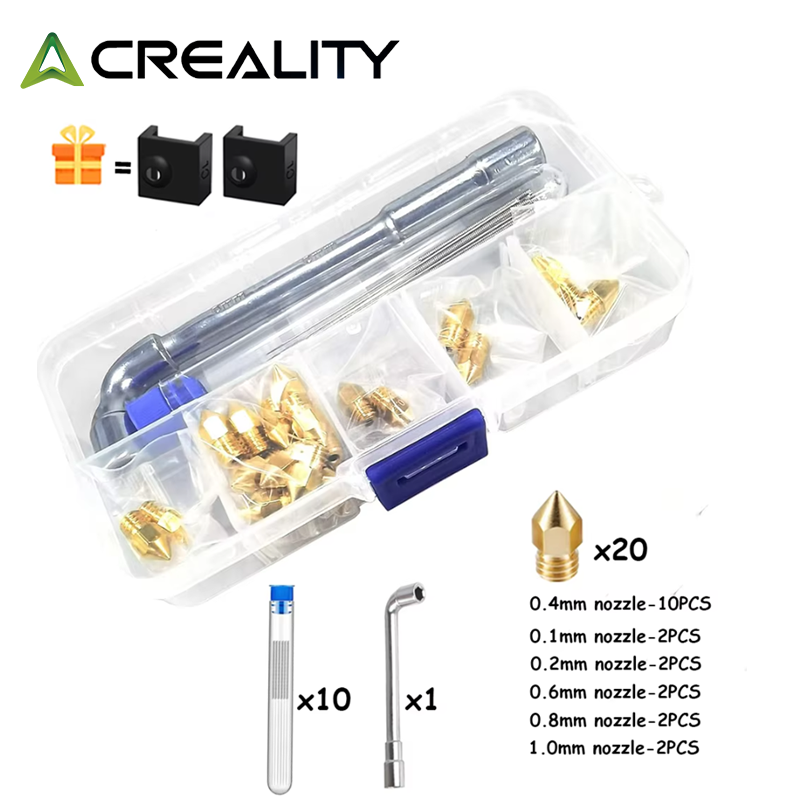 Creality Printer Ender 3 - CREALITY 20 pezzi MK8 ugello in