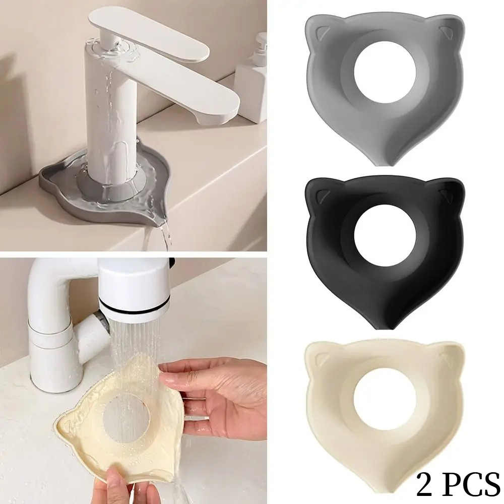 Silicone Tap Washer - 2 Pezzi Tappetino di Drenaggio Creativo