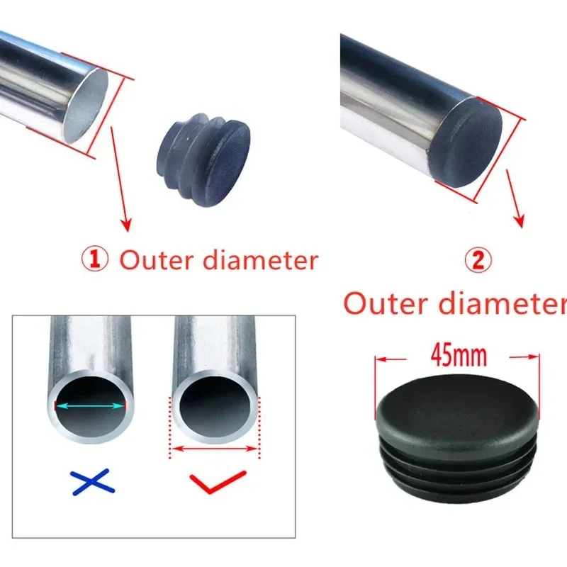Tappo per tubo tondo nero 10-6 - Plastic Pipe Clip recensione e prezzo