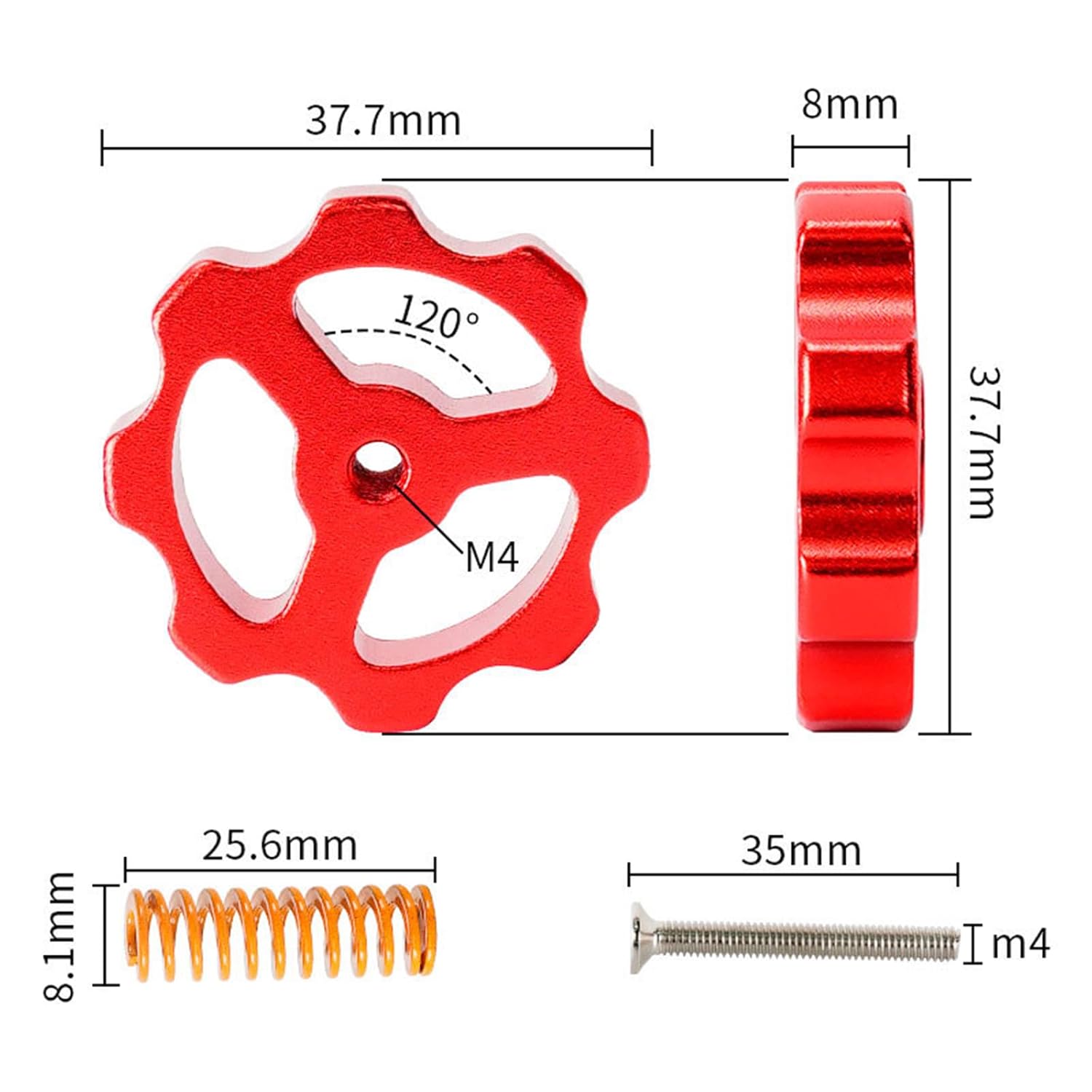 Dadi di livellamento in metall - Creality Printer Ender 3 recensione e prezzo