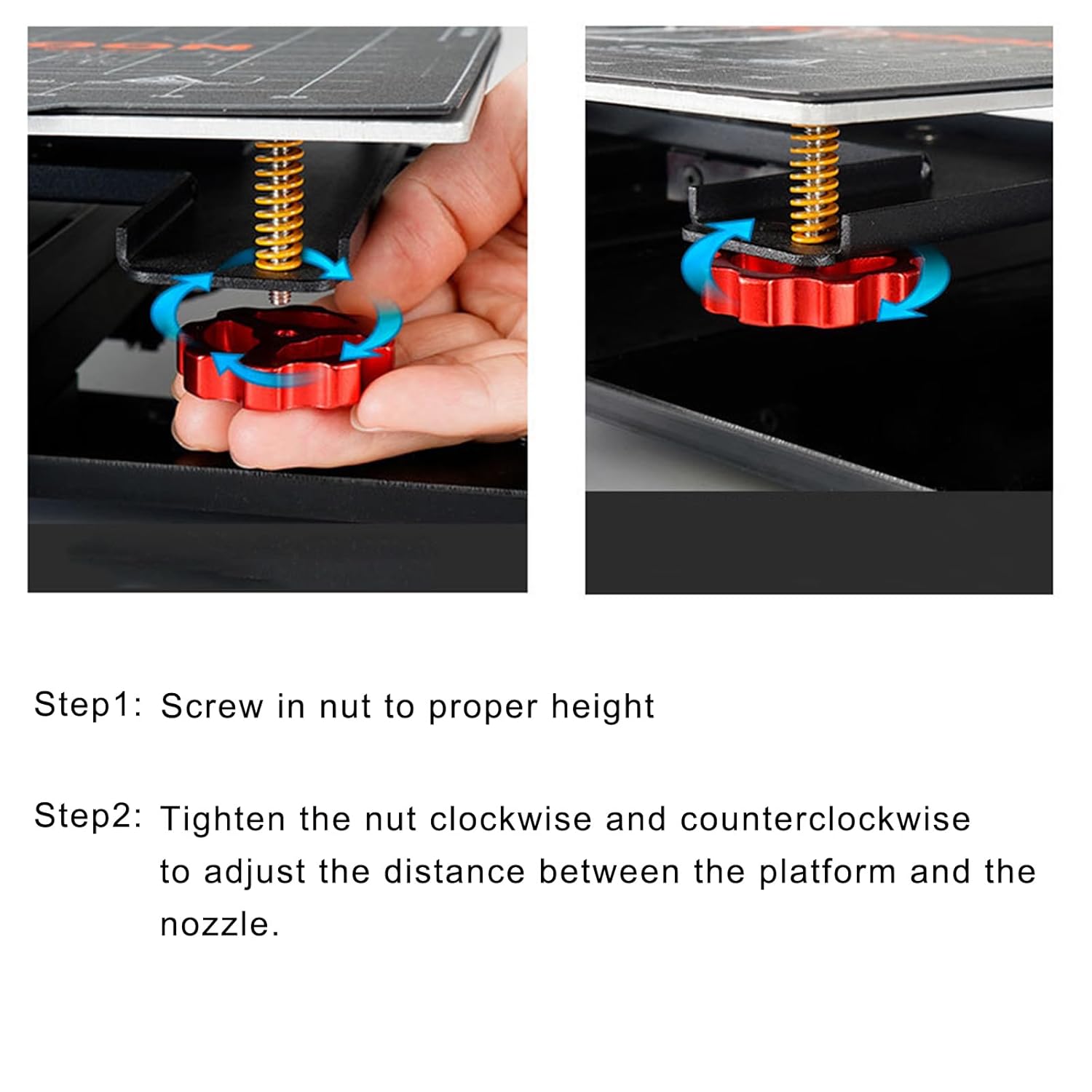 Dadi di livellamento in metall - Creality Printer Ender 3 recensione e prezzo