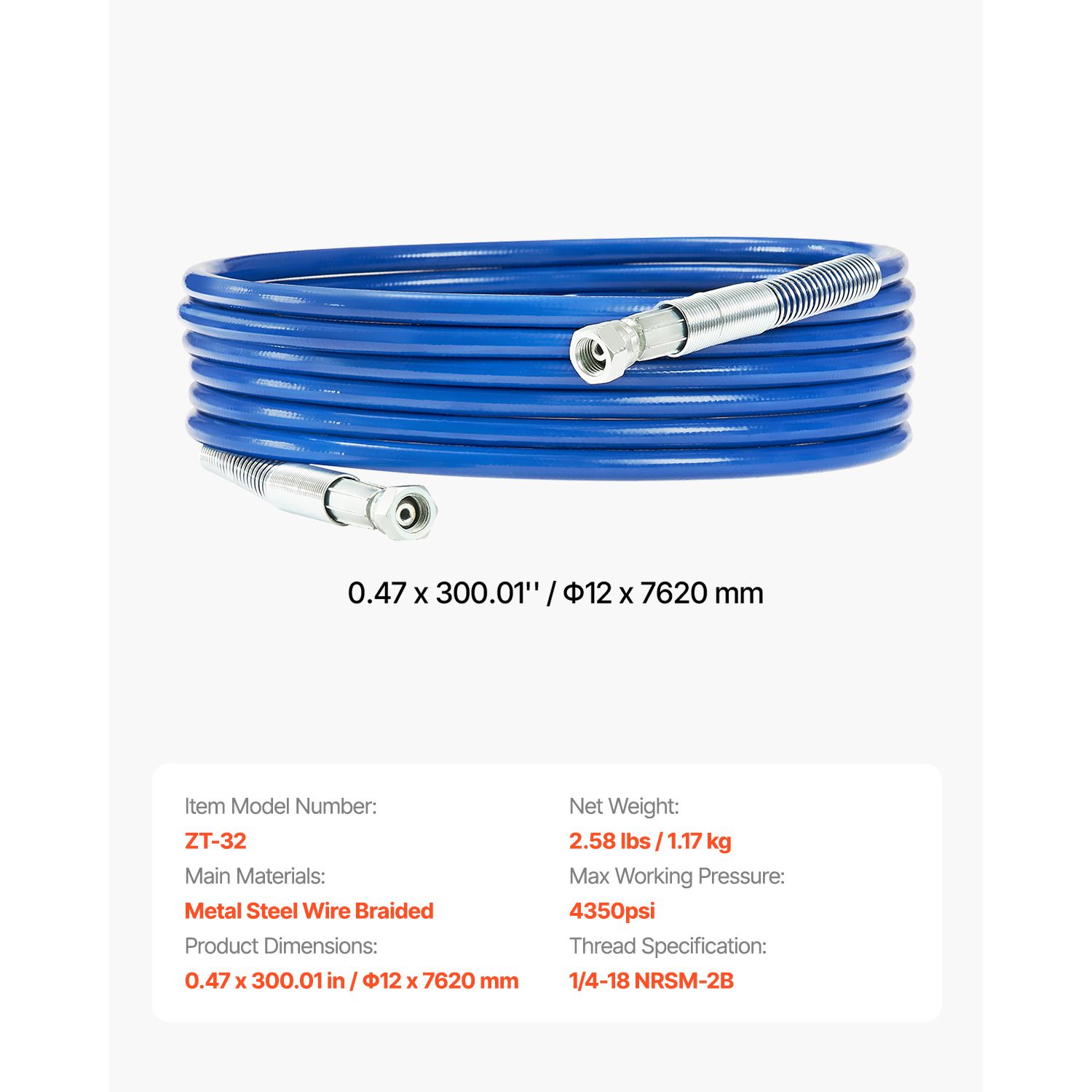 Tubo per spruzzatore di vernic - Flexible Hose Braided recensione e prezzo