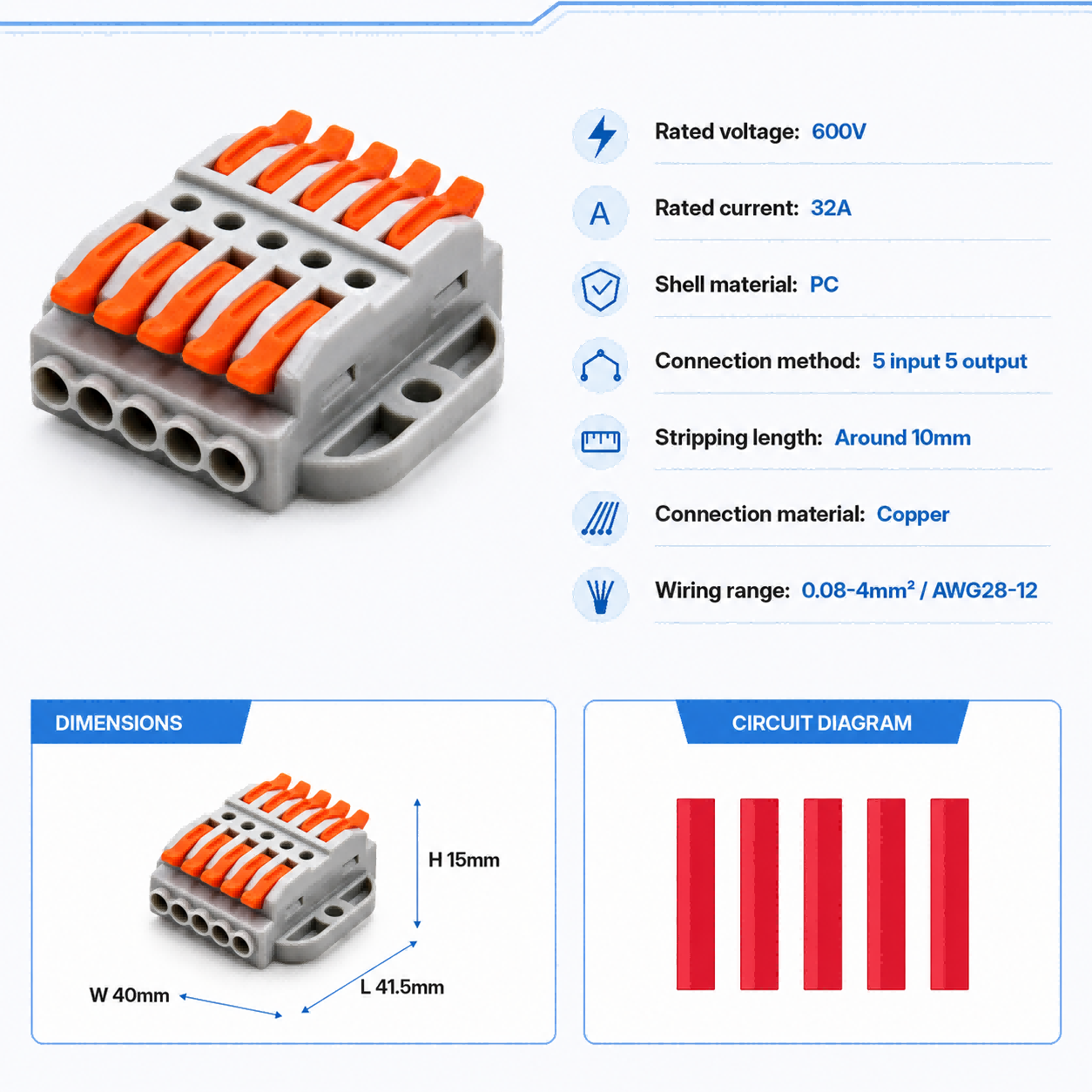 Connettori per Cavi 2-30 Pin,  - Push Fit Connector recensione e prezzo