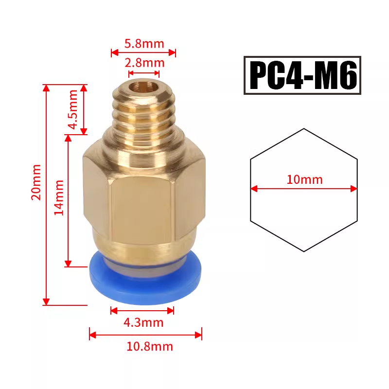 10 Pezzi/Lotto Connettore Pneu - Ptfe Tape Thread recensione e prezzo